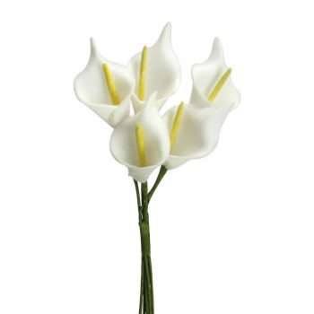 Calla Bianca 15cm x6 pezzi - Fiore Calla Fiori Finti