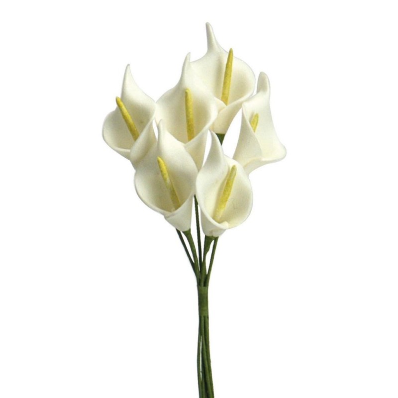Calla Crema 15cm x6 pezzi - Fiore Calla Fiori Finti