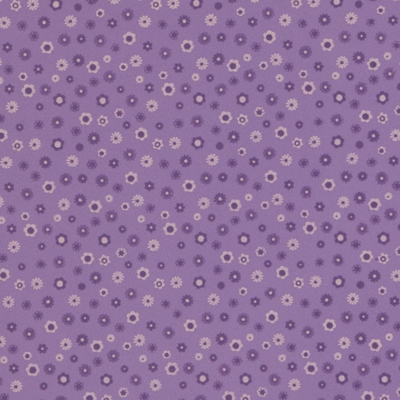Gomma Crepla Stampata con Fiorellini - 2mm - Foglio 40x60cm  Fommy Stampato con Fiori (Viola)