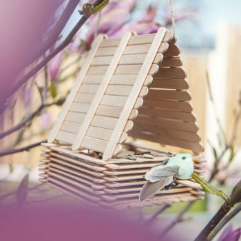 100 x Bastoncini di Legno - Lollipop Sticks 10x114mm