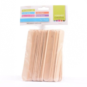 80 x Bastoncini di Legno - Lollipop Sticks 1,8 x 15 cm