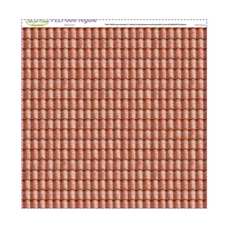 Feltro 2mm Tegole - Feltro Tramato di Idee Per Creare 50x50cm