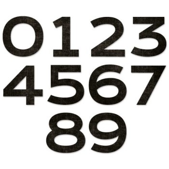 Fustella Numeri Sizzix • Countdown by Tim Holtz 665367