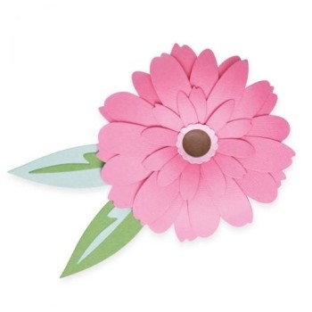 Fustella Gerbera Sizzix • Thinlits die set Gerbera flower 665334