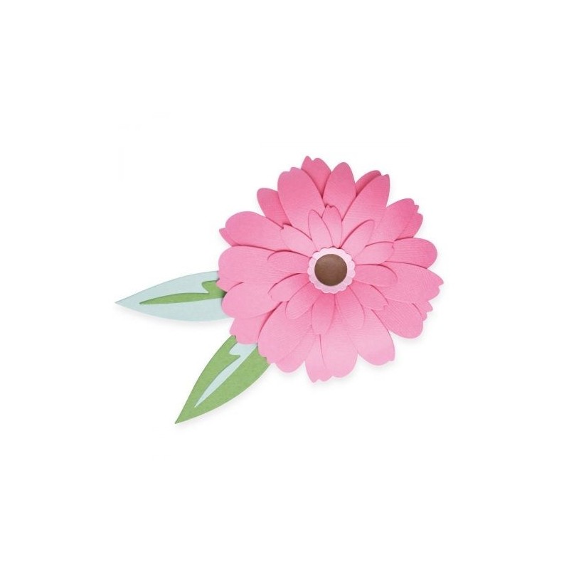 Fustella Gerbera Sizzix • Thinlits die set Gerbera flower 665334