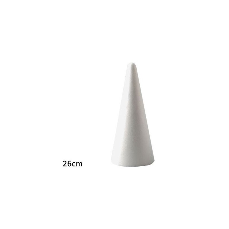 Cono di Polistirolo - 26cm Altezza