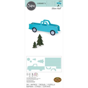 Fustella Camioncino e Alberi 3D - Sizzix • Score boards XL die box Vintage truck 665328