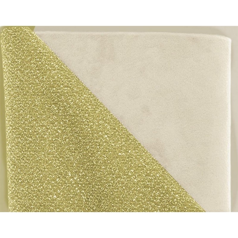 Tessuto GLITTER / VELLUTO - DOUBLE FACE Stafil 50x70cm