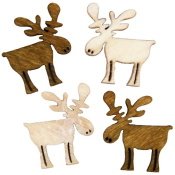 Renne in Legno - 20 Renne 2cm