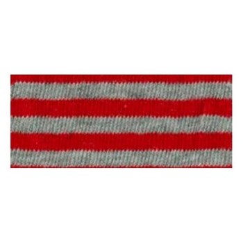 Tubolare Righe Rosso / Grigio - 30cm x 8cm