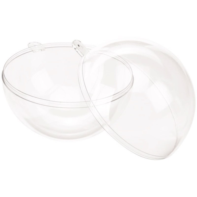 Sfera 18cm Trasparente - Sfera Apribile Diametro 18cm