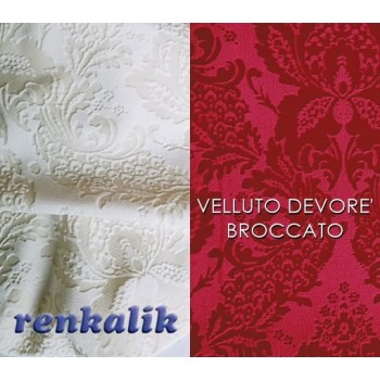 Velluto Devorè Broccato Renkalik - 50x70cm