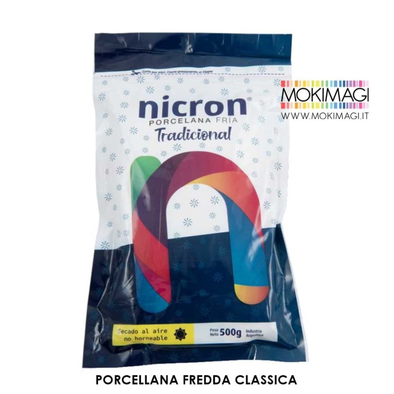 Porcellana Fredda Nicron - Pasta modellabile Bianca 500g.