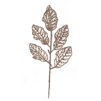 Foglie Glitter Champagne 25cm - Botanica Renkalik