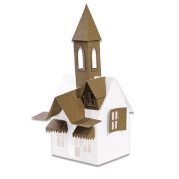 Collezione 87 Fustelle Casette Villaggio - Sizzix Thinlits Dies Village Collection by Tim Holtz 665564