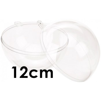 Sfera 12cm Trasparente - Sfera Apribile Diametro 12cm