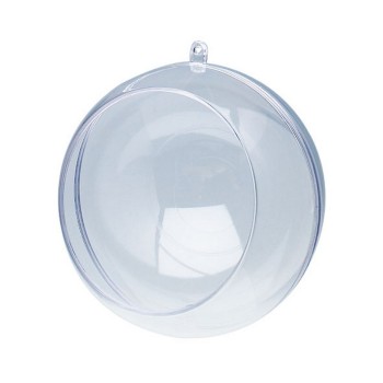 Sfera 12cm Trasparente con Apertura - Sfera Apribile Diametro 12cm STAFIL