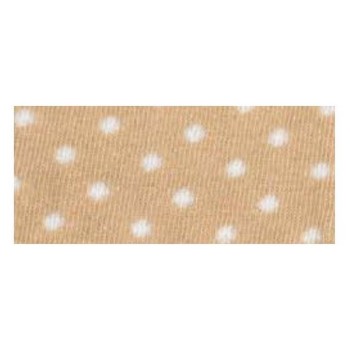 Tubolare Beige Pois Bianchi - 30cm x 8cm