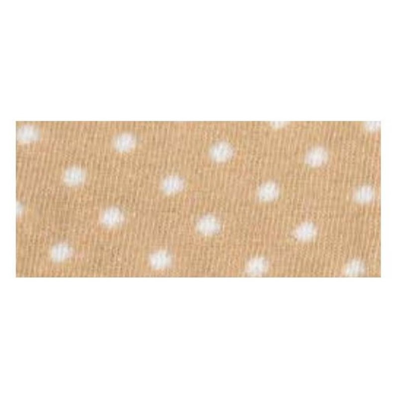 Tubolare Beige Pois Bianchi - 30cm x 8cm