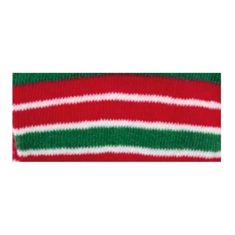 Tubolare Righe Rosso/Verde/Bianco - 30cm x 8cm