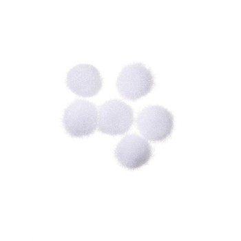 Pompon Bianchi confezione 5mm x 40pezzi - Mini Pon Pon Bianchi - Darice