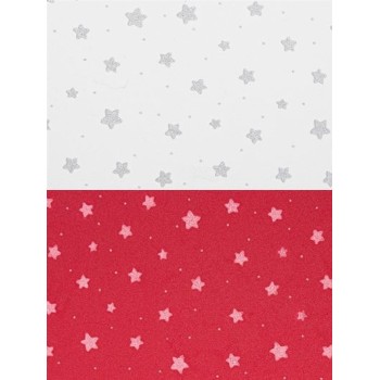 Gomma Crepla Stelline - 2mm - Foglio 40x60cm Fommy Stampato Stelle Stafil