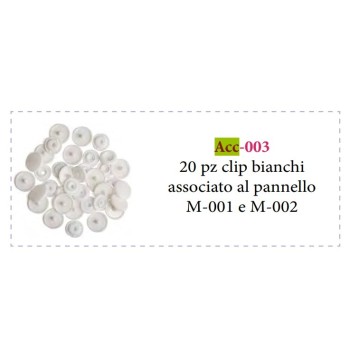 Clip Bottoncini per Bavaglini - Idee per Creare - Acc-003 20 pz