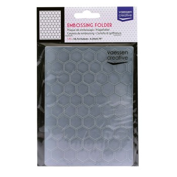 Embossing Folder Favo - Vaessen Creative • HoneyComb Embossing Miele Api