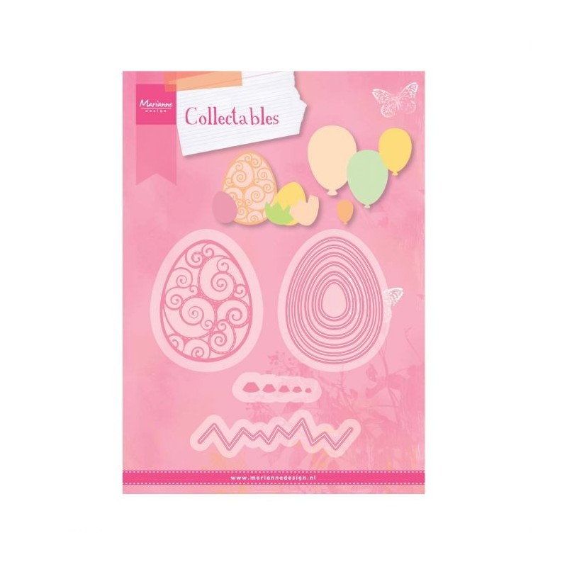 Fustella Palloncini e Uova - Marianne Design Collectables - COL1425 Easter Eggs