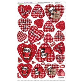 Pannello Cuori San Valentino - Idee per Creare - Pannello San Valentino P-164
