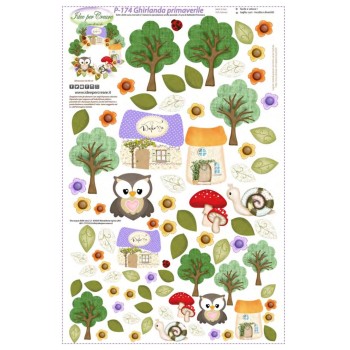 Pannello Ghirlanda Primaverile P-174 Idee per Creare