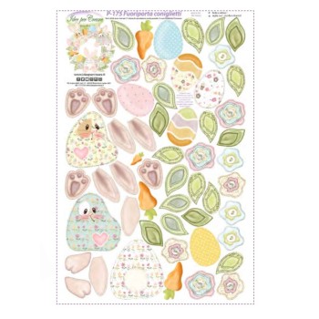 Pannello Fuoriporta Coniglietti P-175 Idee per Creare