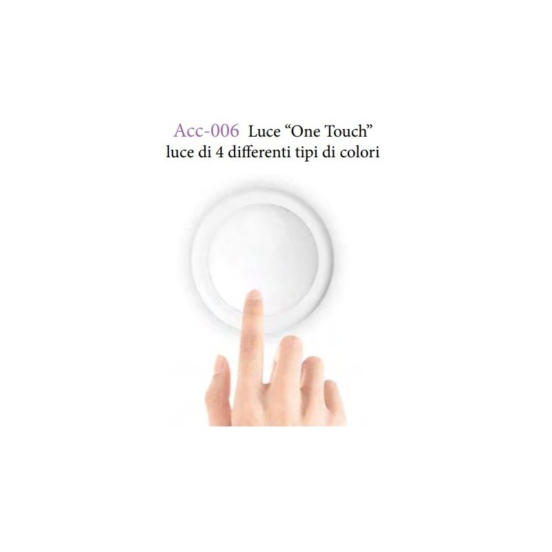 Luce “One Touch” luce di 4 differenti tipi di colori - Idee per Creare - Acc-006