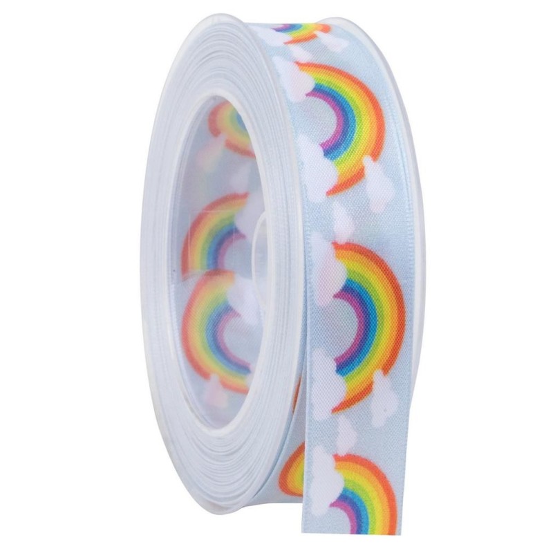 Nastro Arcobaleno 2,5cm Vendita al Metro