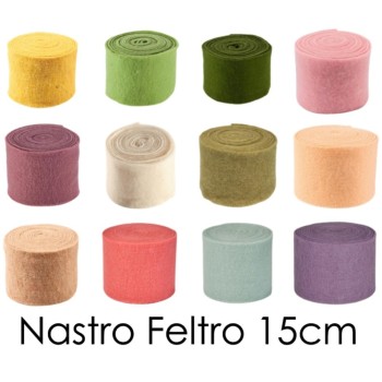 Feltro Lana - Feltro Naturale Alt.15cm x 1 metro Vari Colori