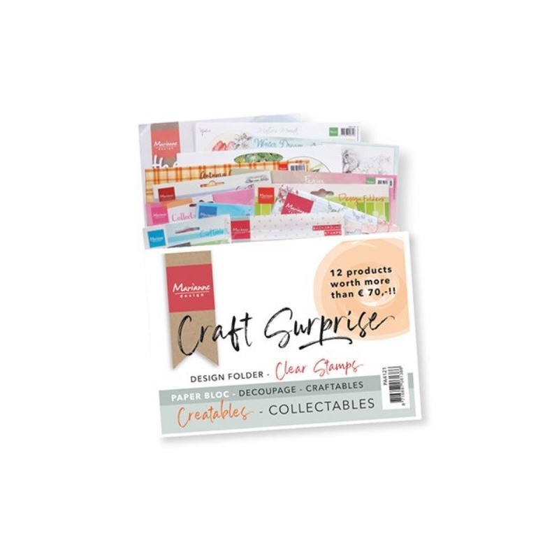 Marianne Design CRAFT SURPRISE! Scatola a sorpresa con 12 prodotti