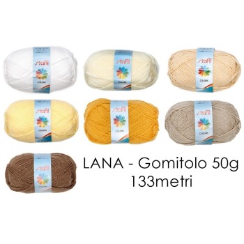 Lana - Gomitolo 50g 133metri Lana Stafil Colors