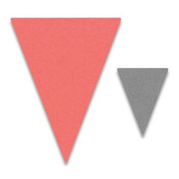 Fustella Bandierine Sizzix Thinlits Die - little bunting 661780