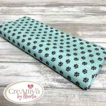 Pannolenci Morbidoso Stampato Impronte 1mm - 50X45CM - Bau Bau Impronte