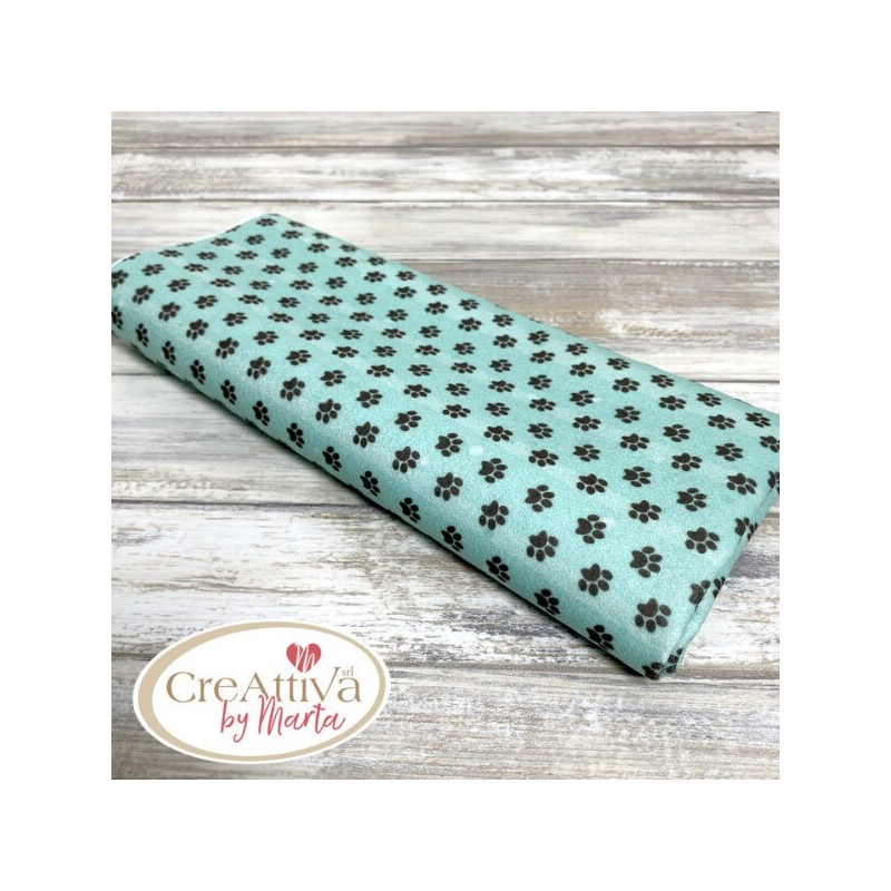 Pannolenci Morbidoso Stampato Impronte 1mm - 50X45CM - Bau Bau Impronte