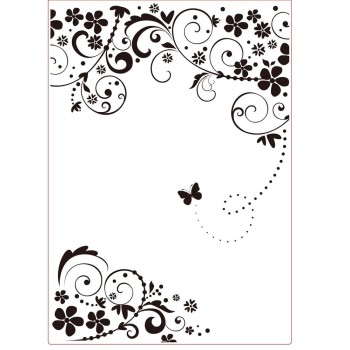 Embossing Folder A4 Farfalle - Vaessen Creative • Butterfly Embossing