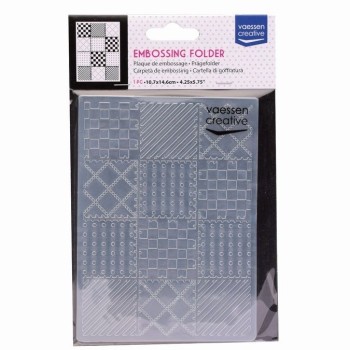 Embossing Quilt Blocks - Vaessen Creative Embossing Effetto Trapunta
