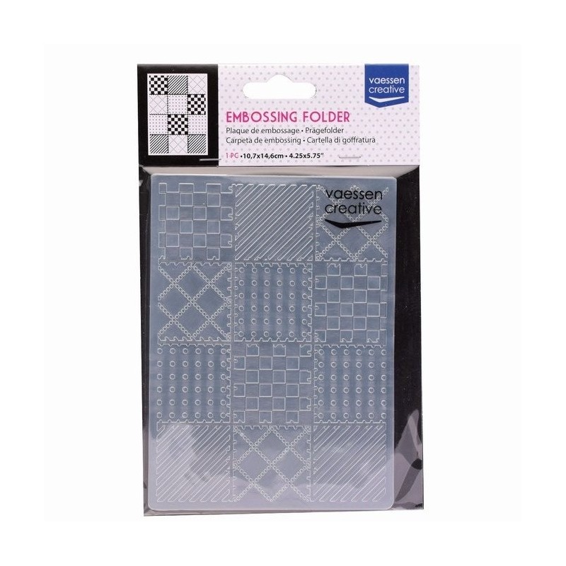 Embossing Quilt Blocks - Vaessen Creative Embossing Effetto Trapunta