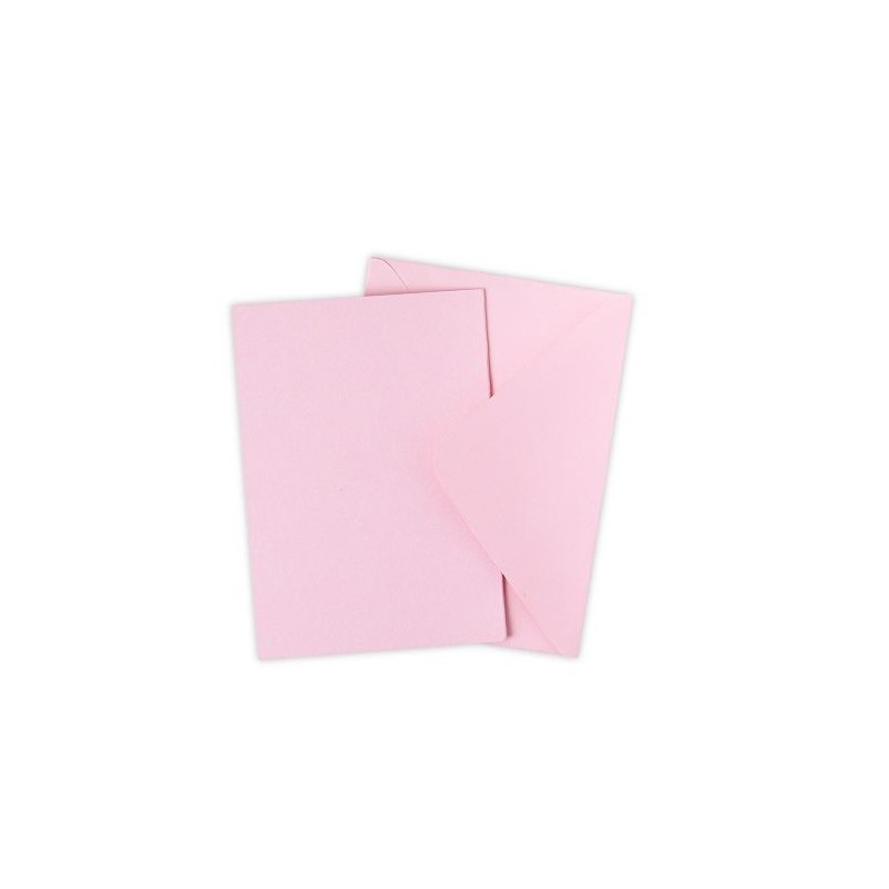 Buste Lettera Rosa A6  Sizzix Surfacez - Card & Envelope Pack, A6, Ballet Slipper, 10Pezzi 664825