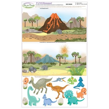 Pannello Libro Dinosauri P-210 Idee per Creare Libro Soft Sensoriale