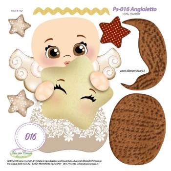 Pannello MINI Ps-016 Angioletto Idee Per Creare 25x25cm