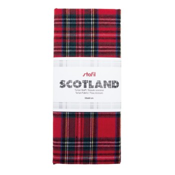 Tessuto SCOTLAND 50X70CM - Stafil Tessuto Scozzese Rosso