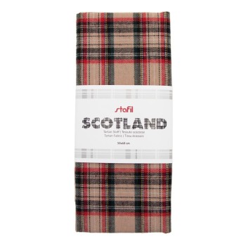 Tessuto SCOTLAND 50X70CM - Stafil Tessuto Scozzese Beige