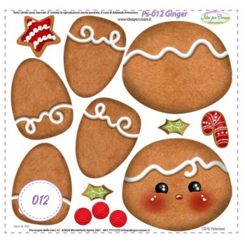 Pannello MINI Ps-012 Ginger Idee Per Creare 25x25cm Natale
