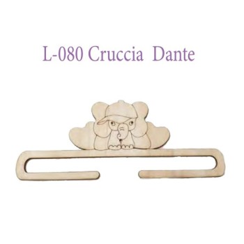 Stampellina Elefantino Metro Dante Idee per Creare - Gruccia in Legno L-080